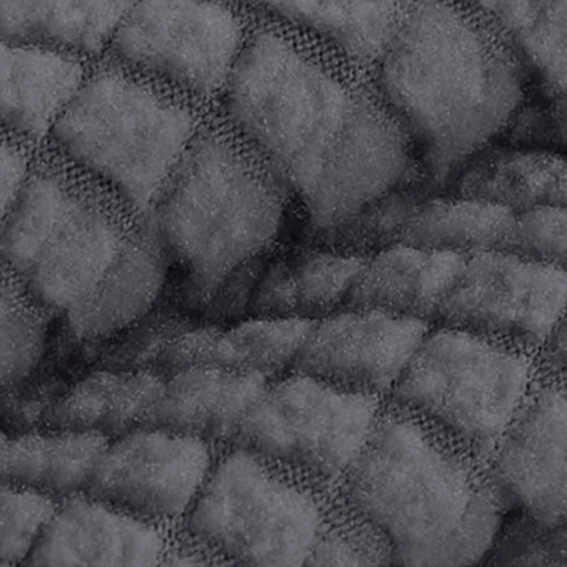 

Recliner Stretch Sofa Cover Charcoal Gray Thickened Fleece Recliner Protection Pad Non-Slip Furniture Cover