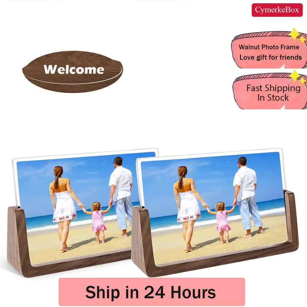 Фоторамка с подставкой 5x7 дюймовая фоторамка Бесплатная подставка для стола или