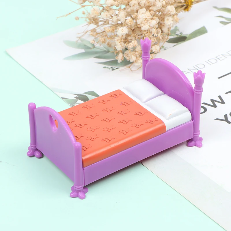 Дом для аксессуаров кукольной мебели Кровать Игрушка Претендовать Играть Мини Гостиная Дети.