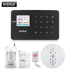 Умная Система видеонаблюдения KERUI, Беспроводная GSM сигнализация с датчиком дыма и напоминанием о сбоях, частота 433 МГц, управление через приложение