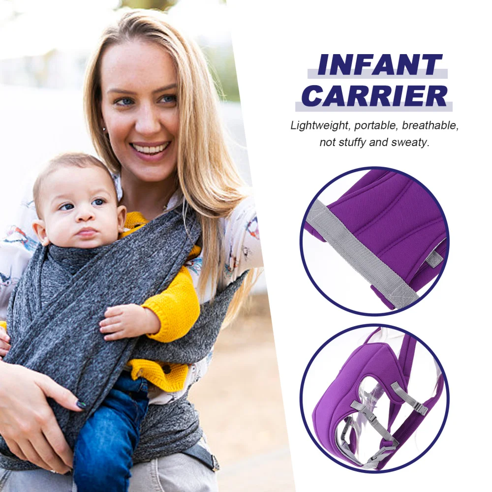

Breathable Baby Carrier Newborn Front and Back Adjustable Strap Carrier