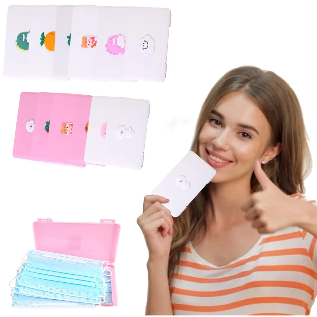 Пластиковый Чехол для маски закрывающий лицо коробка хранения многоразовые