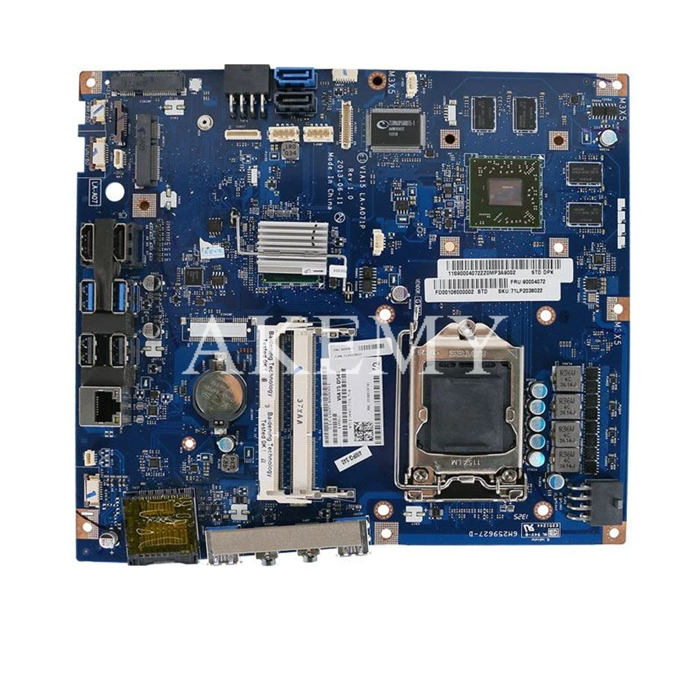 

For Lenovo B550 23 AIO Desktop motherboard MB VIA15 LA-A071P LGA 1150 HD8850 2G GPU DDR3 90004107 100% fully Tested