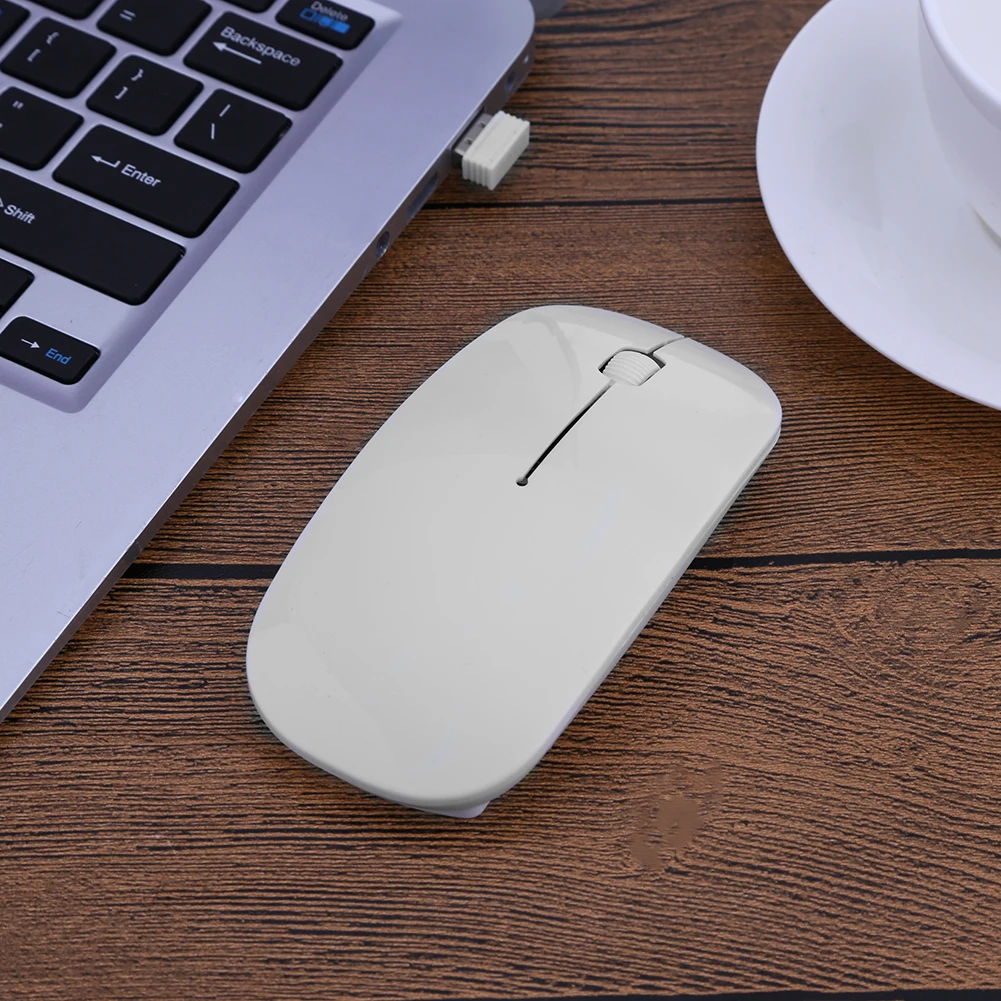 2 4 ГГц Беспроводной Мышь 1000 Точек на дюйм ультра тонкий эргономичный Портативный