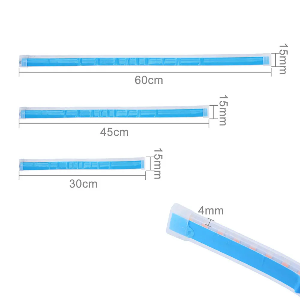 

2pcs LED DRL Car Daytime Running Light Turn Light Fully Sealed Design Dustproof Waterproof 5 Colors 30/45/60cm Eyebrow Lamp