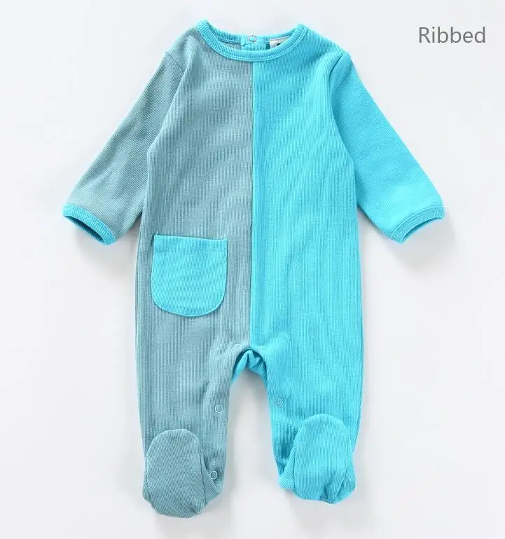 blue-green Боди для малышей; пижамы; детская одежда с длинными рукавами; одежда для детей; комбинезоны для новорожденных; Одежда для мальчиков и девочек; Детский комбинезон - Цвет: blue-green