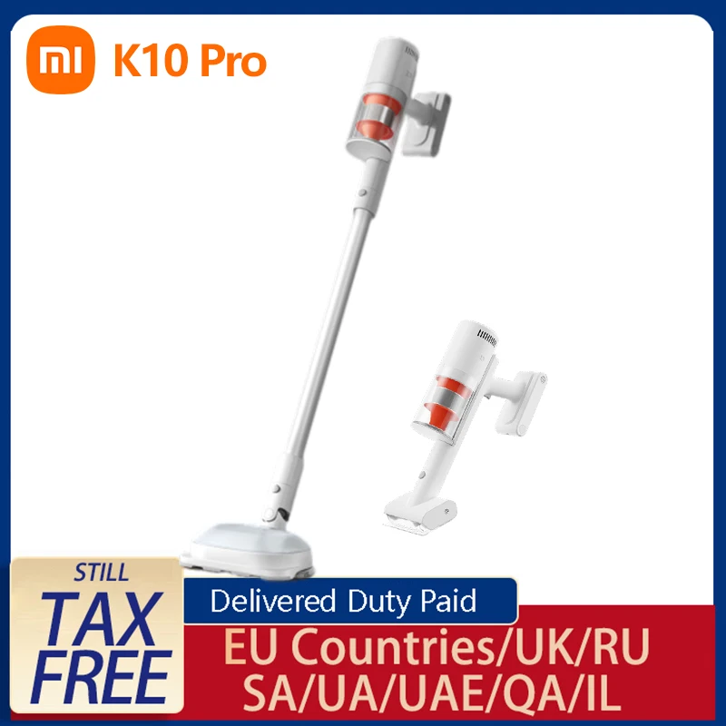 

Беспроводной пылесос XIAOMI Mijia K10 Pro с двойными вращающимися щетками