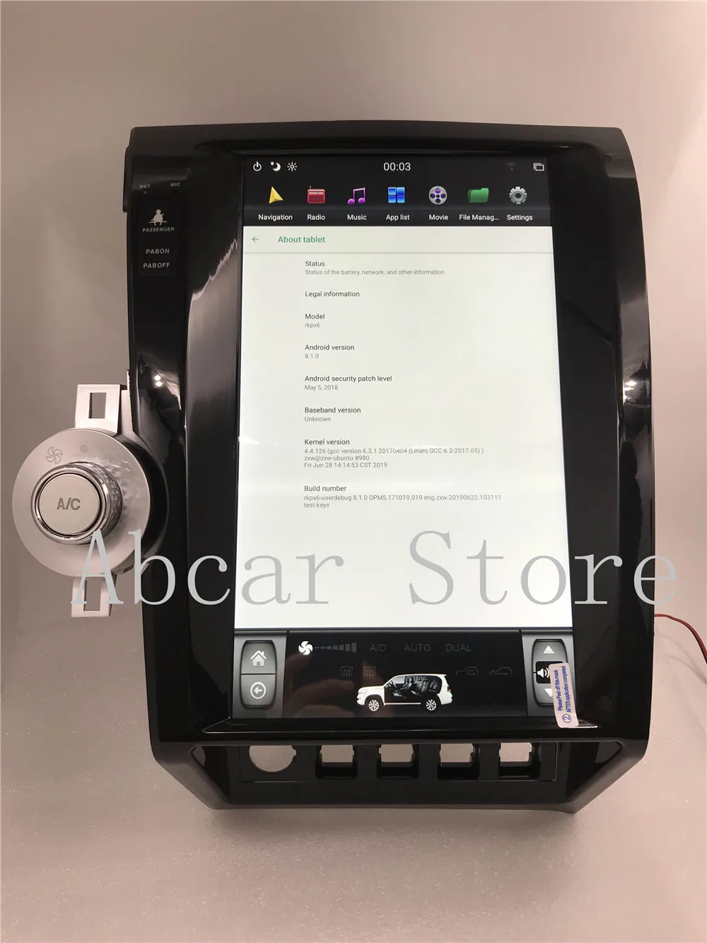 13,6 ''Tesla стиль Android 8,1 px6 автомобильный dvd-плеер gps навигация для Toyota tundra Sequoia 2007-2011 головное устройство стерео радио