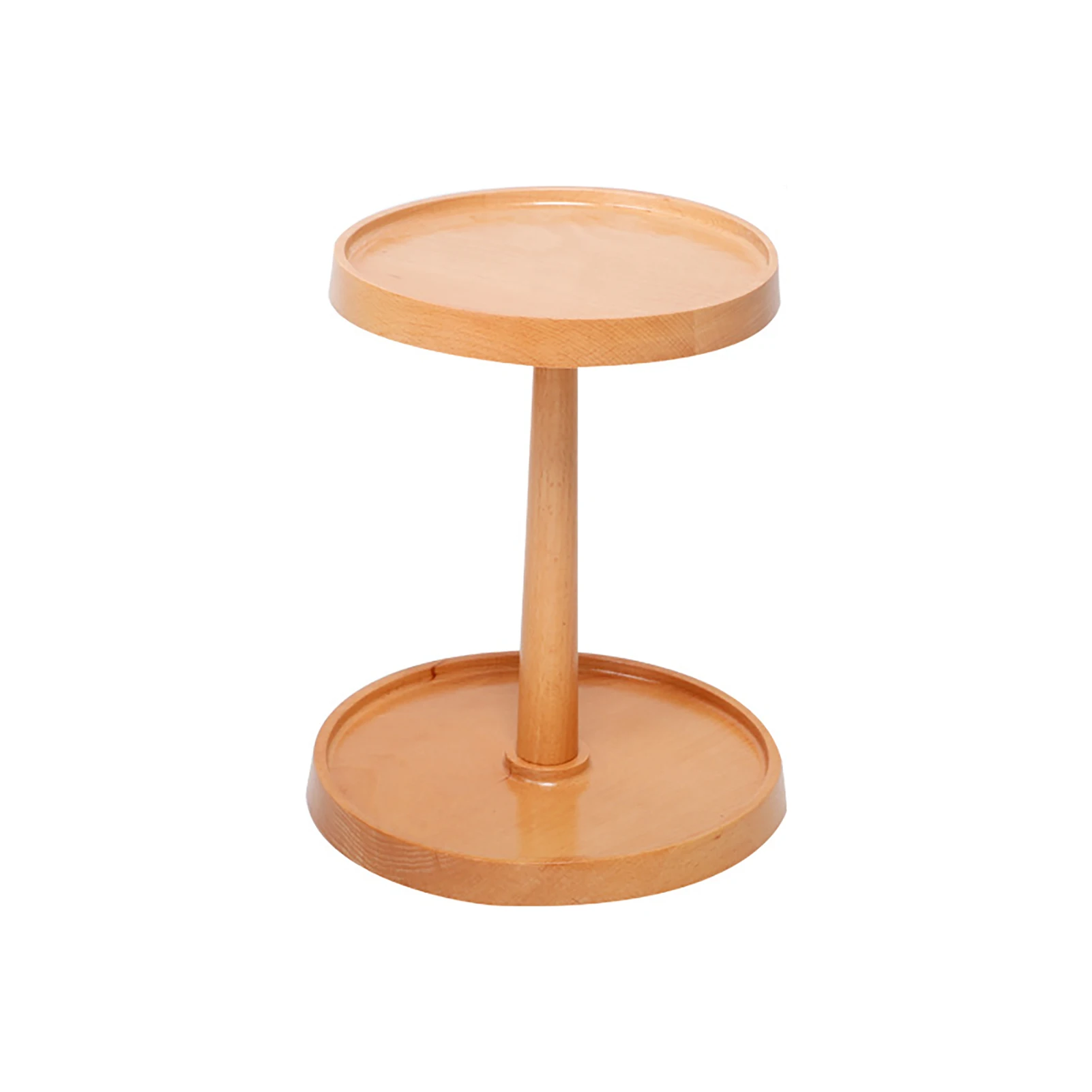 

Прикроватный двухслойный органайзер для макияжа, портативная деревянная стойка, подарок, съемное настольное хранилище для дома, косметиче...