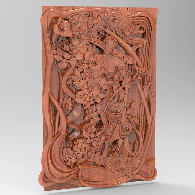 Модель 3d STL для роутера с ЧПУ 3D принтер Artcam Aspire Bas Relief красота Женская ЭВА apple |