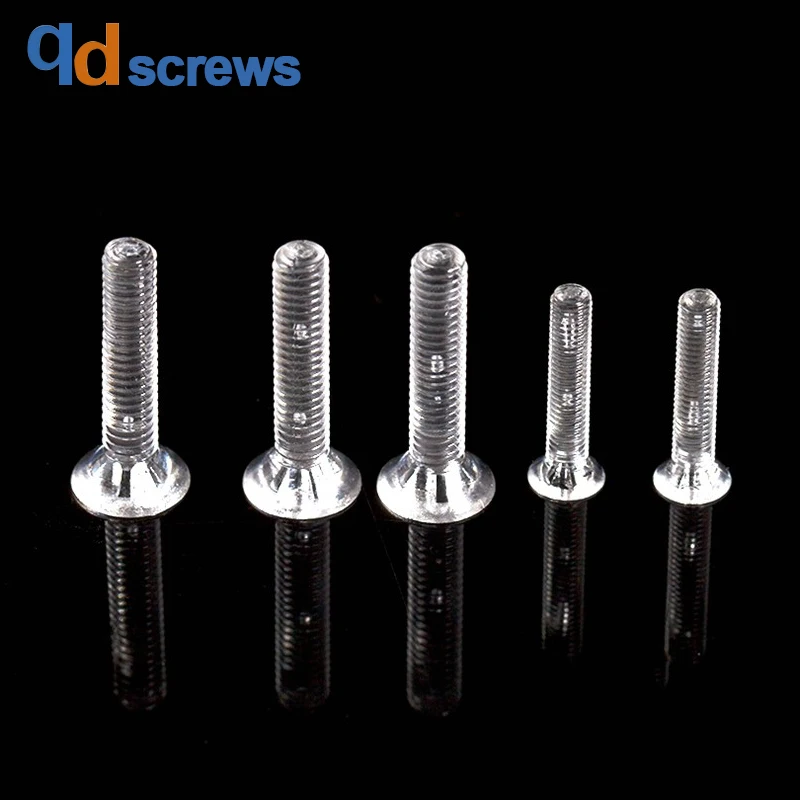 ПК M5M6M8 Пластик головка потай винты с крестообразный вырез Phillips плоской головкой