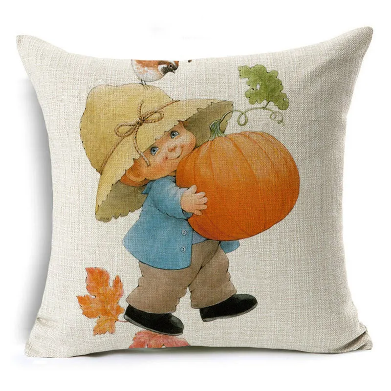 Чехол для подушки с изображением персонажей из мультфильмов на День