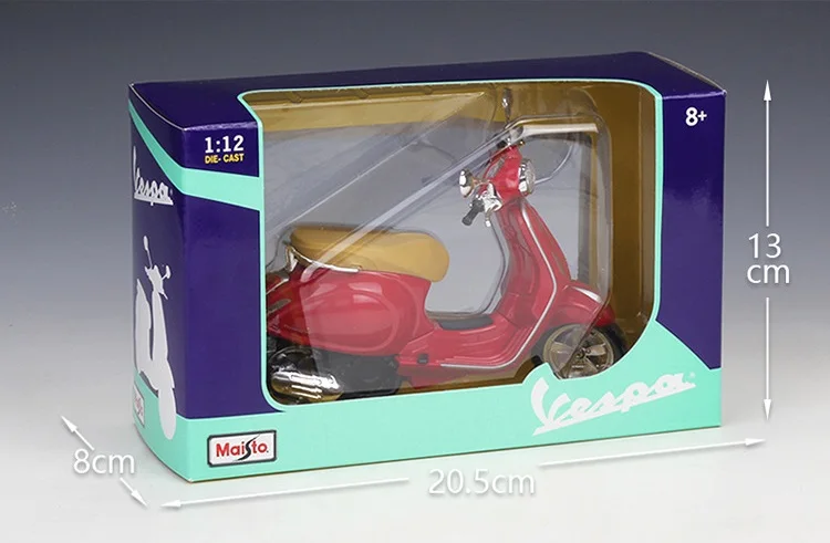 Скутер Maisto 1:12 Vespa Primavera 150 литый Под Давлением Мотоцикл |