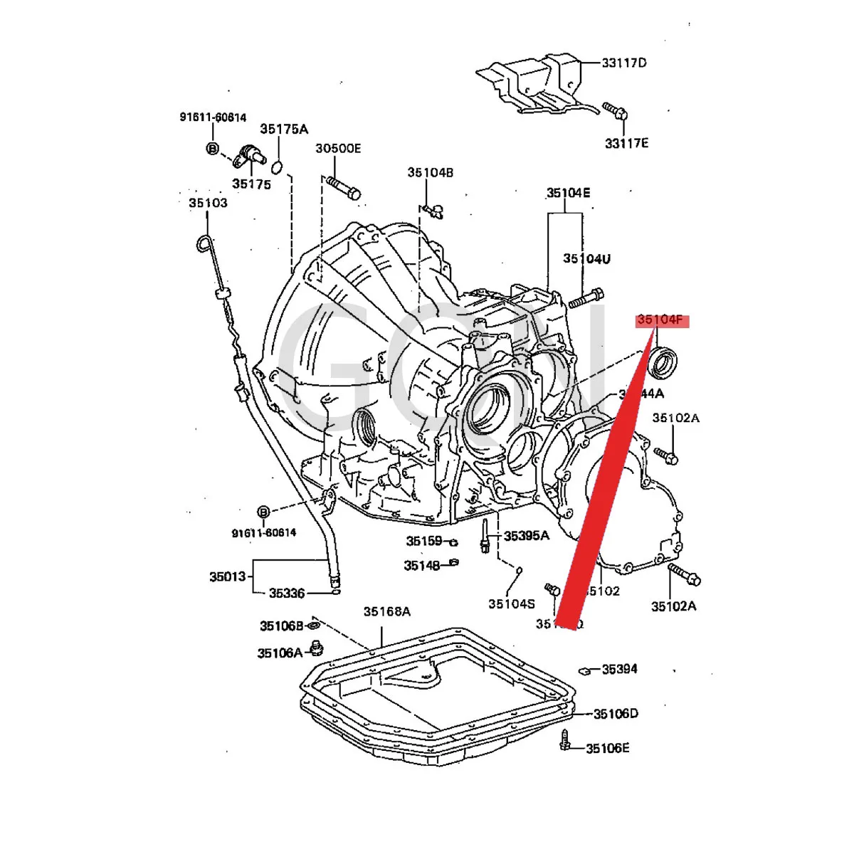 

Oil seal (for transmission axle housing) 1984-Toy ota STA RLE TSE RAC ORS ATE RC EL front axle oil seal Engine oil seal