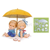 lovely little baby umbrella new arrival cutting dies scrapbooking handmade paper craft metal steel template embossing card decor