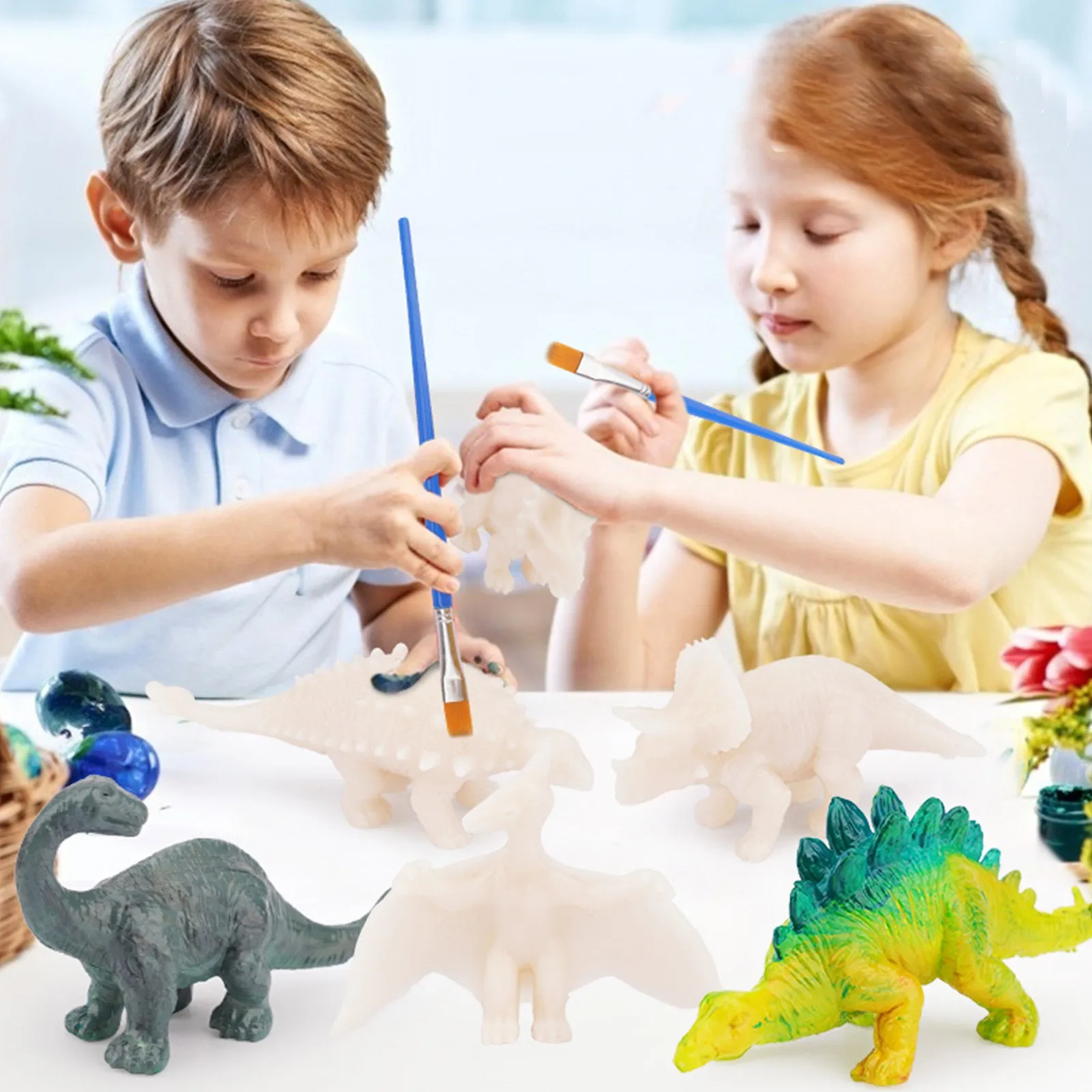 

Crafts and Arts Set Dinosaur Statue Painting Toy Decoration Create Dinosaur World Freeship New DIY paint dinosaurs animals#4