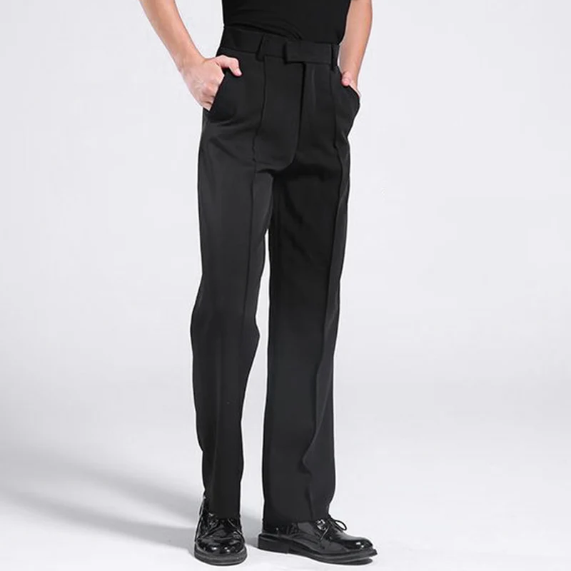 Брюки для латиноамериканских танцев мужчин и женщин штаны с карманами одежда