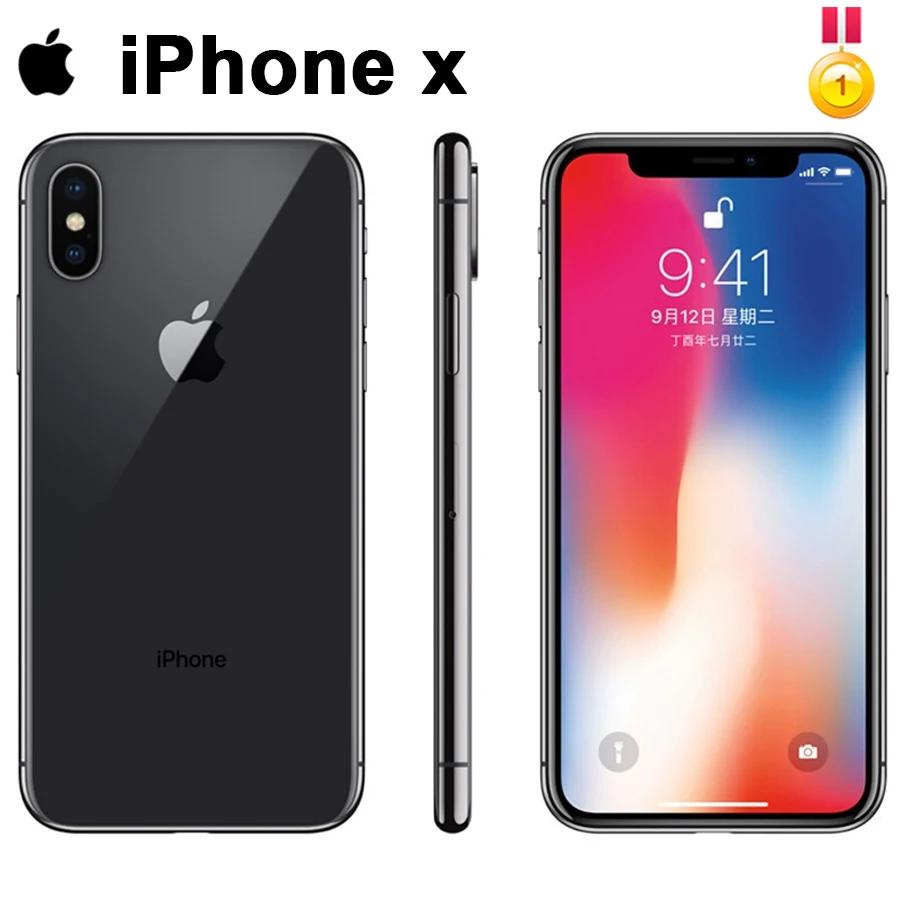 Оригинальный Apple iPhone X Face ID 64 Гб/256 ГБ ROM 5 8 дюйма 3 ОЗУ 12 МП шестигранный процессор iOS