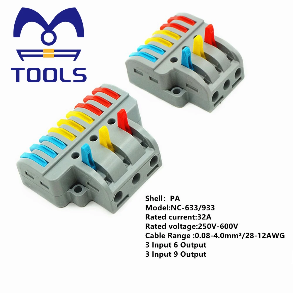 

Electrical Distributor Mandowire 0.5-6mm2 Wa/GO Quick Wire Connector Wiring Cable Terminal Push-in Conductor Terminal Block