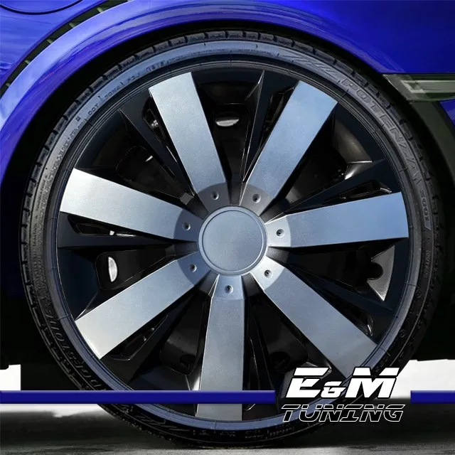 15 &quotinch 4pcs Wheel Rim Cover Hubcaps Black/Silver On Black Set | Автомобили и мотоциклы