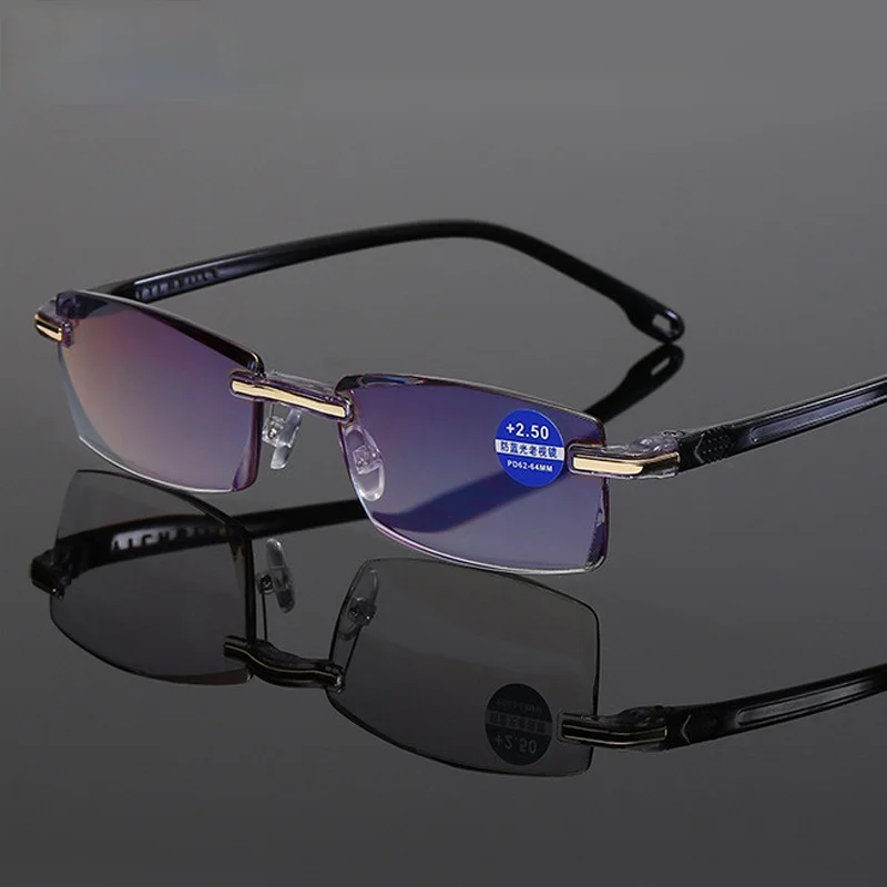 Очки для чтения Seemfly мужчин и женщин антибликовые пресбиопические без оправы