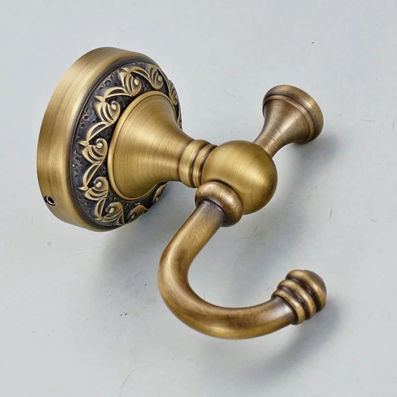 Hot Antique Brass Finish Bathroom Towel Hanger Wall Mounted Clothes Hook Robe Hooks | Обустройство дома