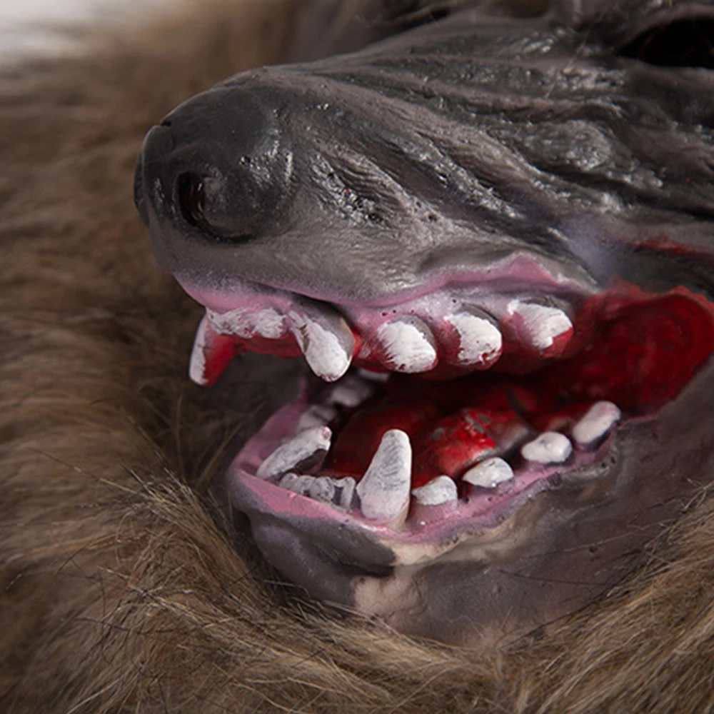 Ужас латексная маска в виде животного волк коготь перчатка платье костюмы