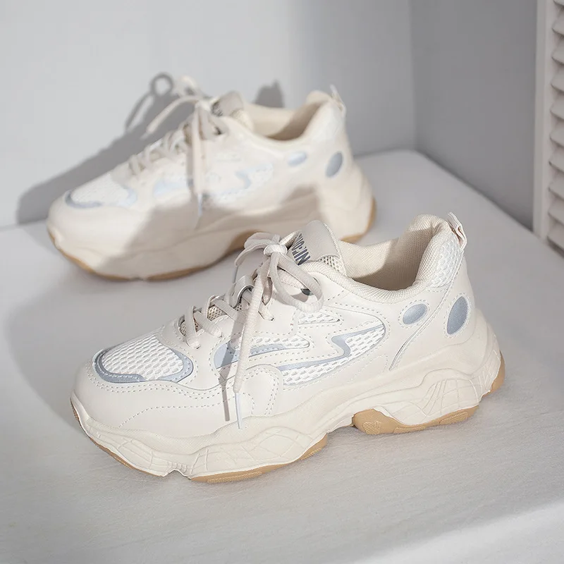 Platform Sneakers Running Vulcanize Shoes Women Breathable Casual Shoes for Woman Chunky Sneakers Fashion Sport Femme Comfort