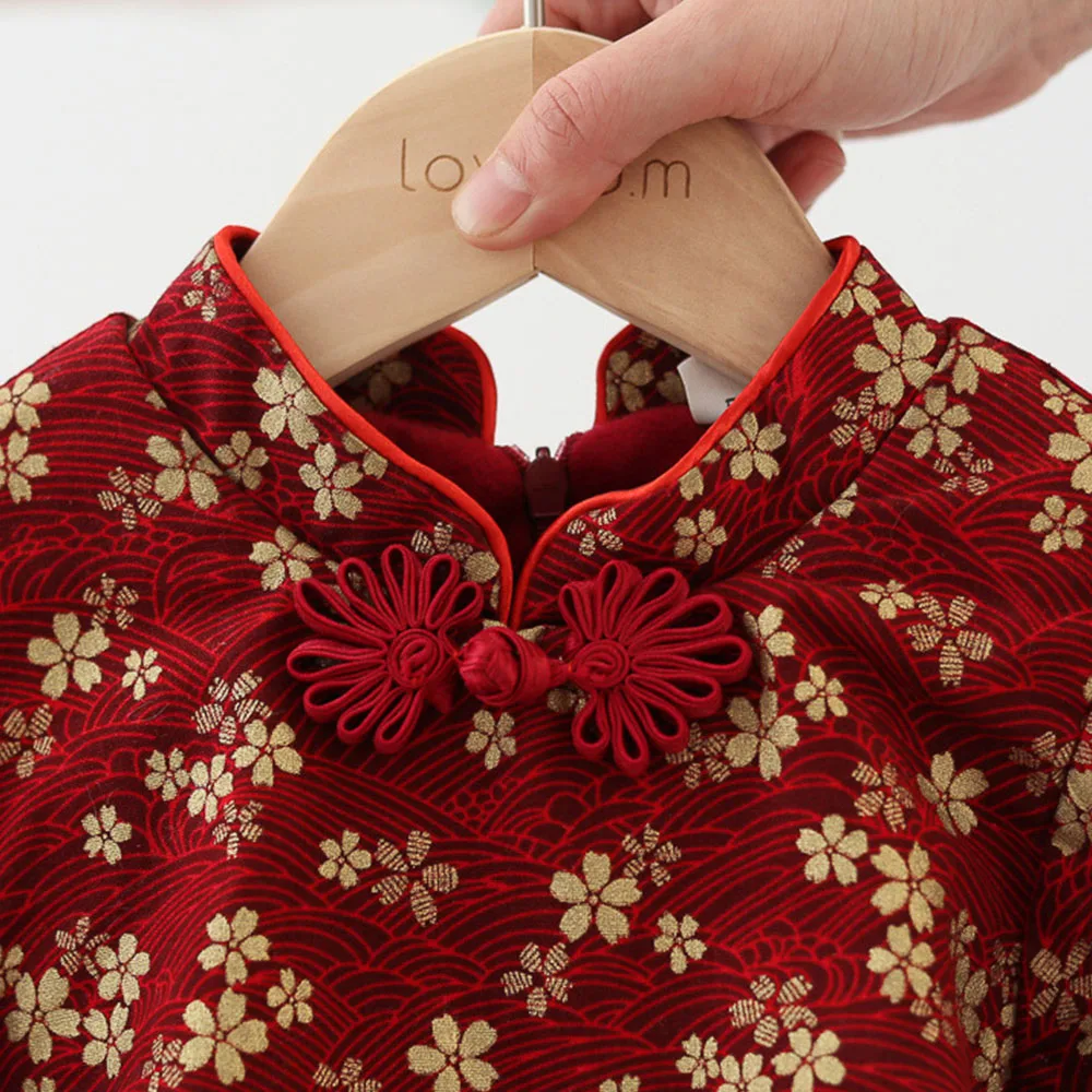 Платье-пачка детское зимнее красное с начесом | Детская одежда и обувь