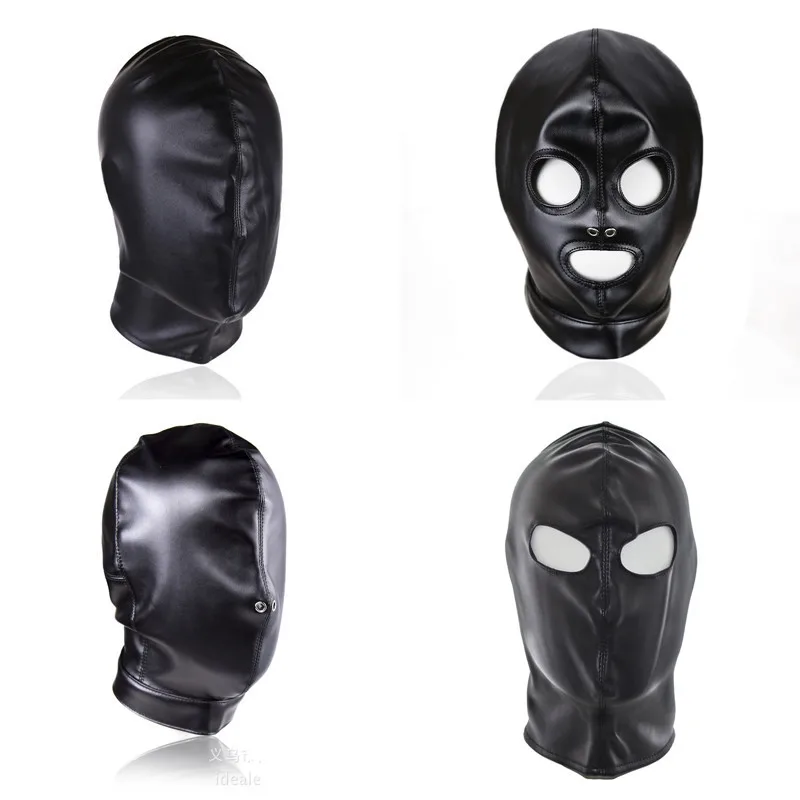Кожаный бондаж маска BDSM вытяжки Фетиш Секс игрушки куклы для наращивания на всю