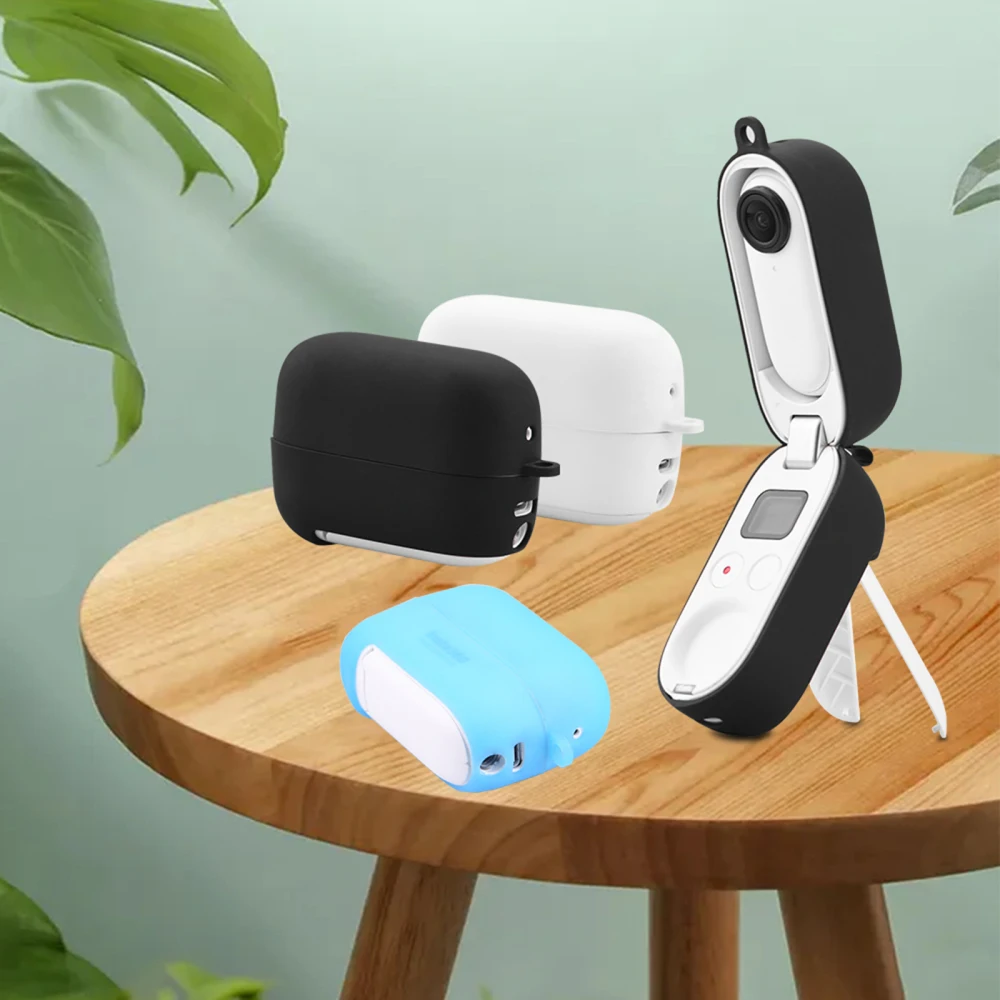 

Silicone Case Protective Sleeve Cover Shell for Insta360 Go2 Thumb Anti-shake Camera Charging Case