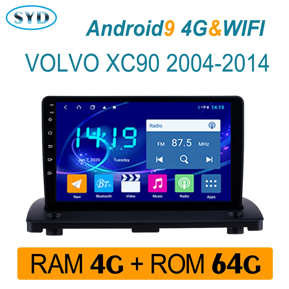 Мультимедийная система RAM4G ROM64G для Volvo XC90 2004 2008 центральный Авторадио стерео