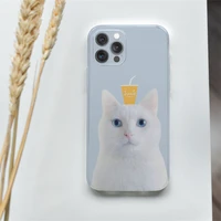 phone phone case for iphone 11 12 pro max mini x xs xr 7 8 plus se 2021 all inclusive silicone cover cartoon cat