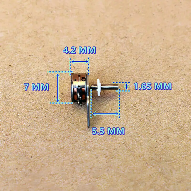 5 шт. драгоценный Nidec Ультра-мини Шаговый двигатель 2-фазы 4-провода Линейный винтовой слайдерный блок гайки с подвижным столом для цифровой камеры.