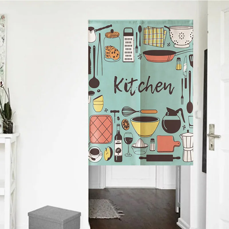 Подвесная дверная занавеска в японском стиле Короткая s для спальни кухни