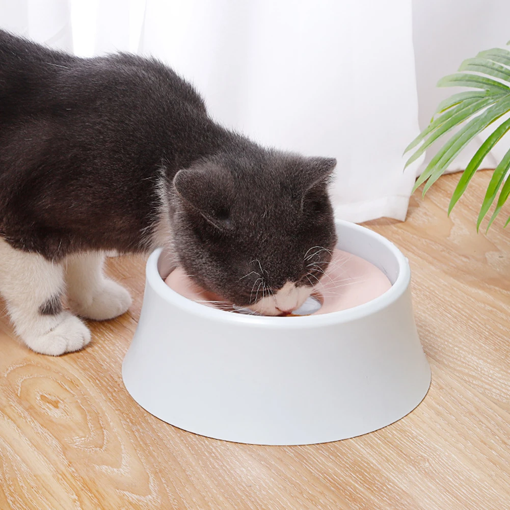 Миска для кошек плавающая не смачивающая рот миска воды собак без разлива