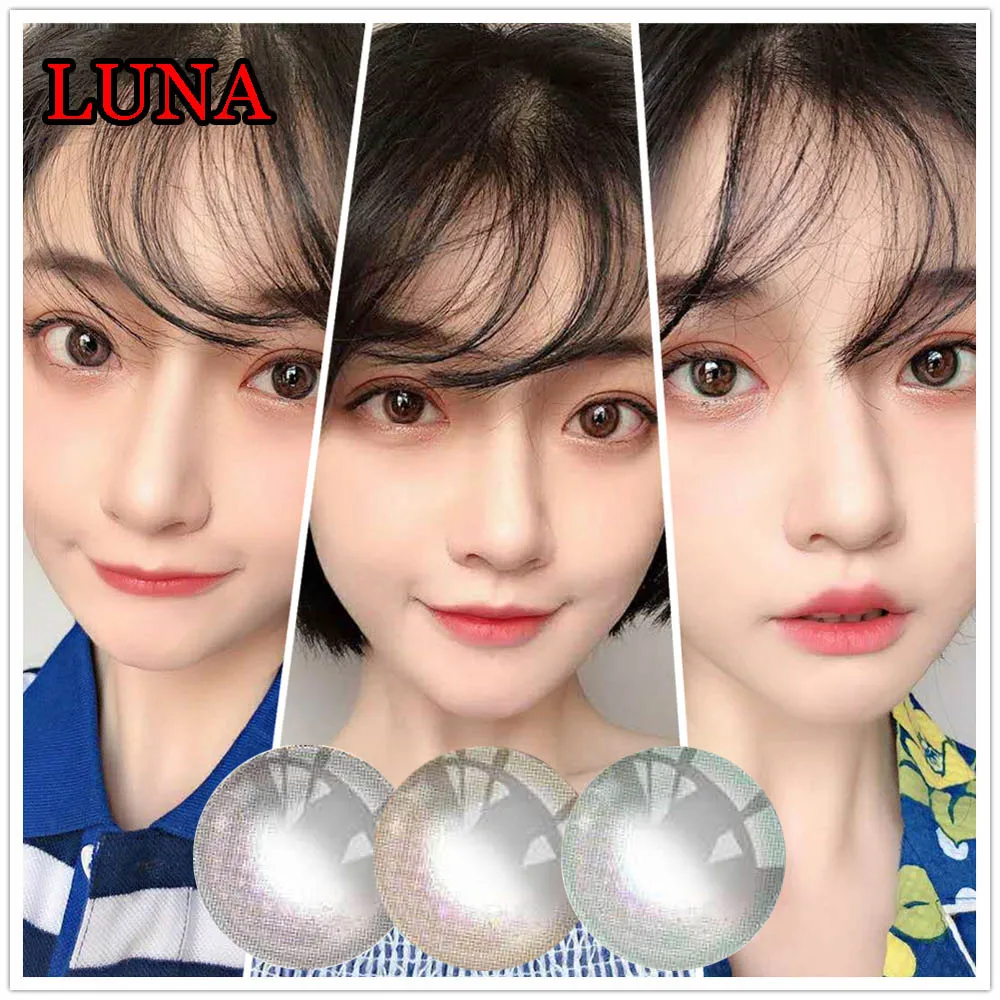 

Hotsale Sailor Moon Contact Lenses for Eye Color Cute Soft Eyewear Glasses 0.00 Plano lentes de contacto LUNA