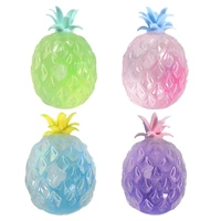 simulation pineapple fidget toy office squeeze relax toy decor bright glitter vent anti stresses toy decompression water ball