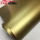 Виниловая пленка для стайлинга автомобиля, матовая, золотая, с пузырьками, 1020304050 см * 152 см