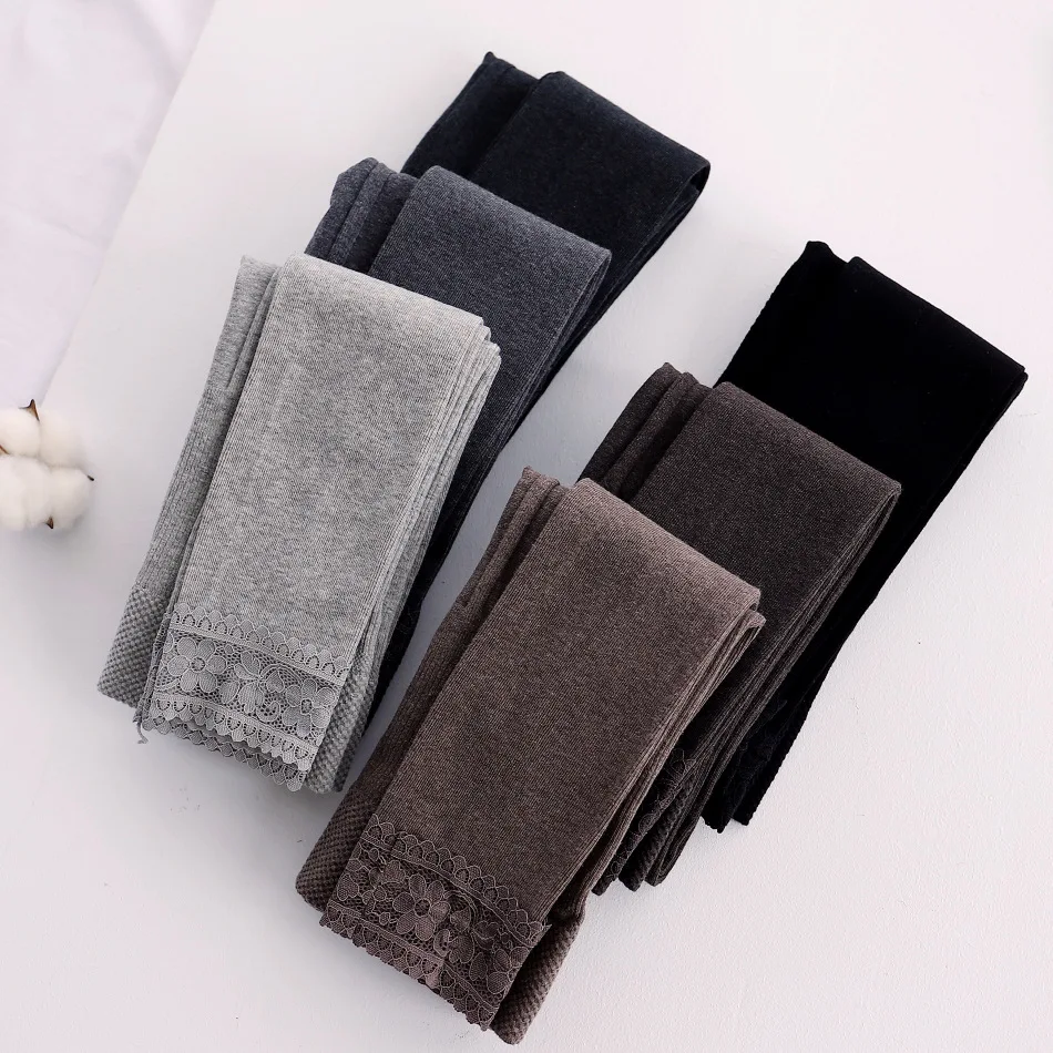 

Весенне-осенние новые японские тонкие вертикальные носки кружевные девять точечные брюки женские хлопковые тонкие носки