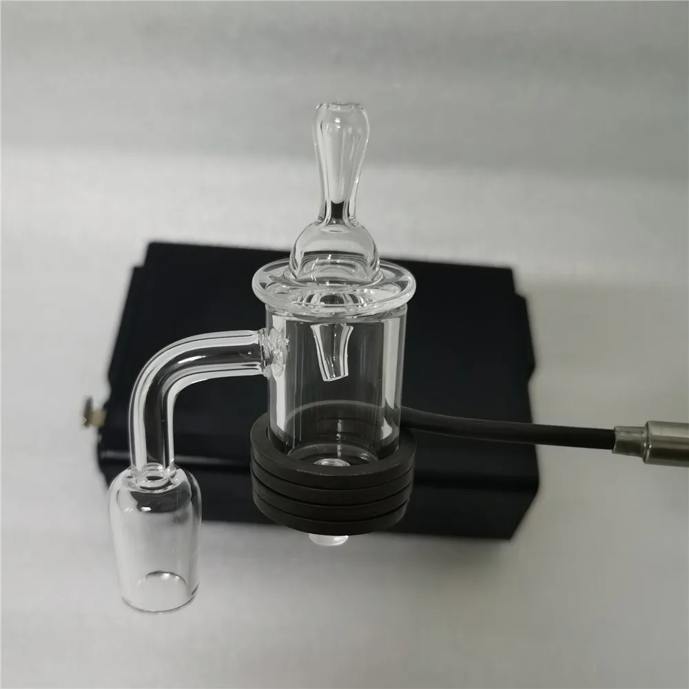 

25mm Quartz Enail Dab Kit Electric Dab Nail Rig Wax PID TC Box with Coil Heater 14mm 18mm male joint quartz nail for Glass Bong