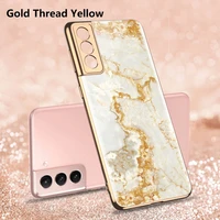 plating tpu glass case for samsung galaxy s1 s21plus s21ultra case new fashion all inclusive back cover anti fall protective