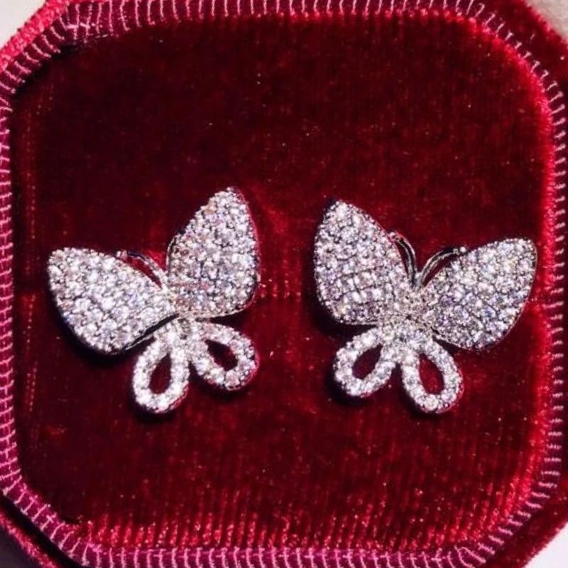 Элегантные темпераментные серьги CAOSHI для женщин Блестящие кристаллы фианиты