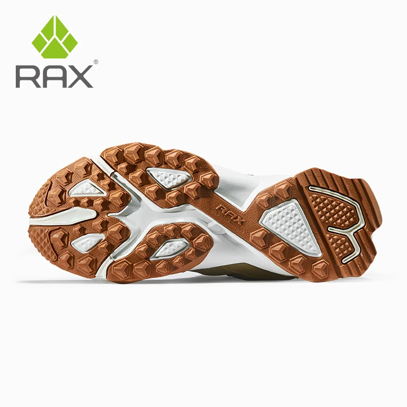 Мужские кожаные походные ботинки Rax черные водонепроницаемые для походов