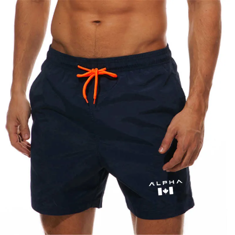 Шорты мужские спортивные с принтом модные повседневные пляжные приталенные для