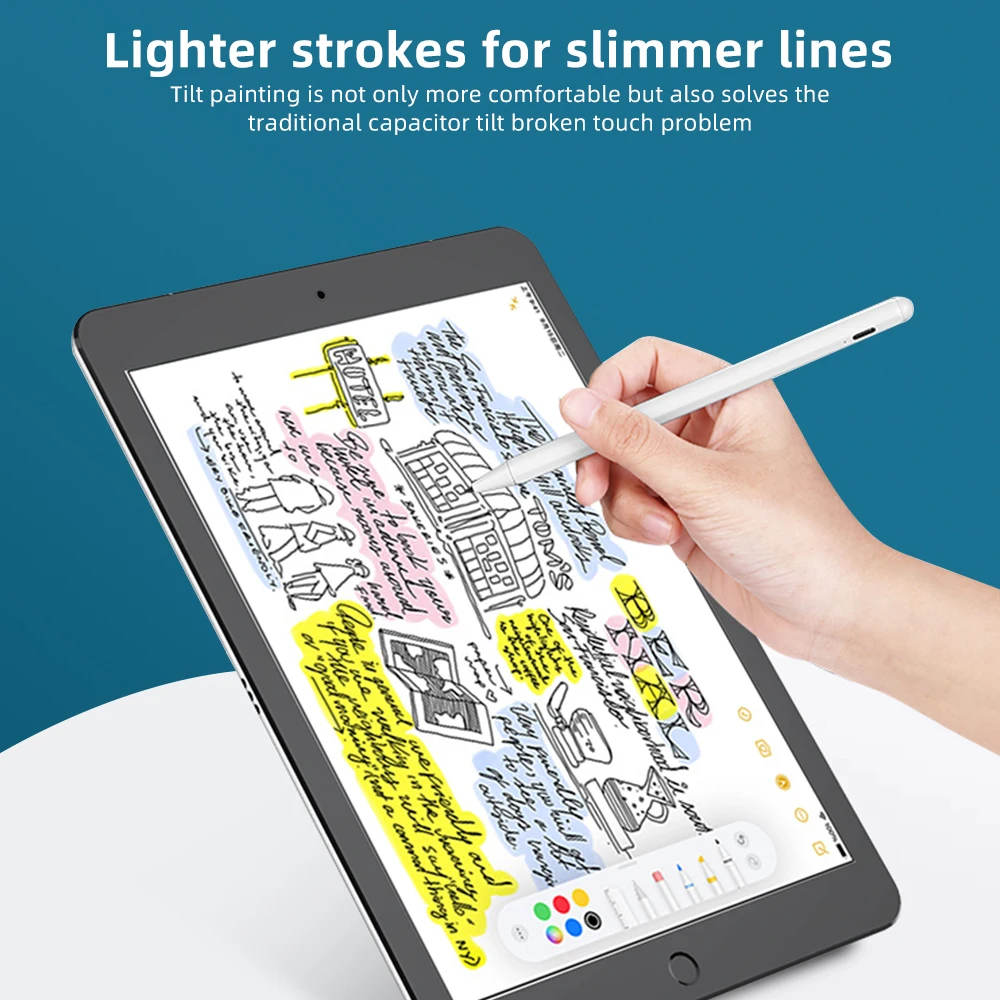 

ANKNDO Universal Active Stylus Pen For Ipad Android Tablet Pen Touch Screen Pen For Samsung Pad Drawing Pen Laptop Accessories