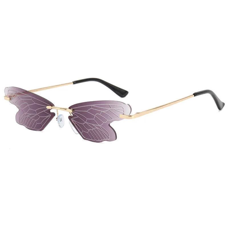 

2021 Vintage Clouds Tassel Steampunk Sunglasses Fashion Rimless Driving Glasses Women Men Frameless Punk Glasses Shades UV400