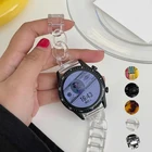 Ремешок резиновый для Samsung Galaxy Watch 3 gear S3 41 мм Active 2 46 мм 45 мм, браслет для HUAWEI Watch GT2 2e 42 мм, женский браслет, 22 мм