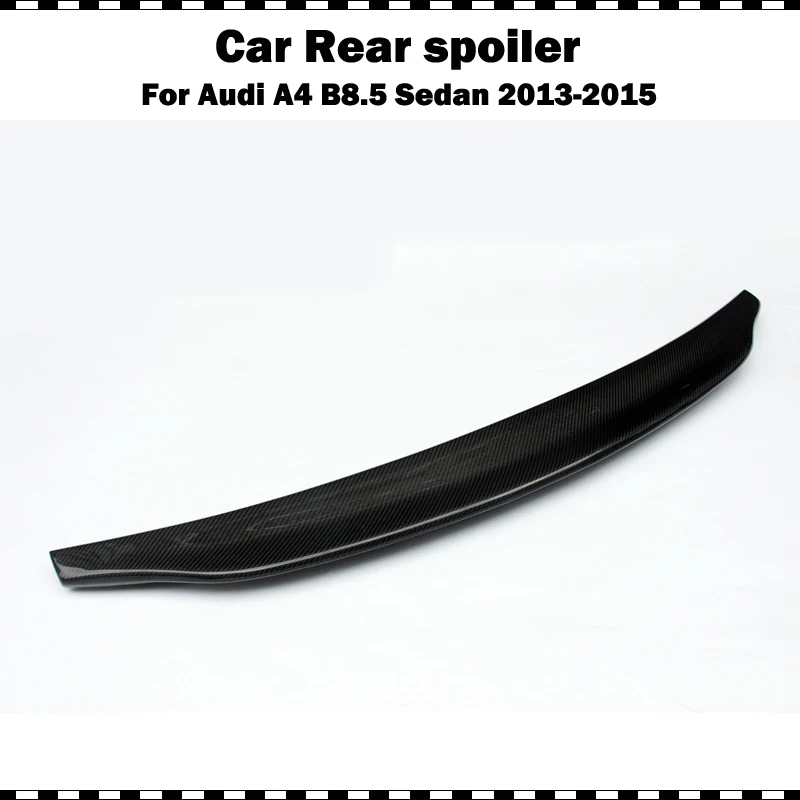 Для Audi A4 B9 sedan 2014 Стиль Caractere задний спойлер для багажника из углеродного волокна