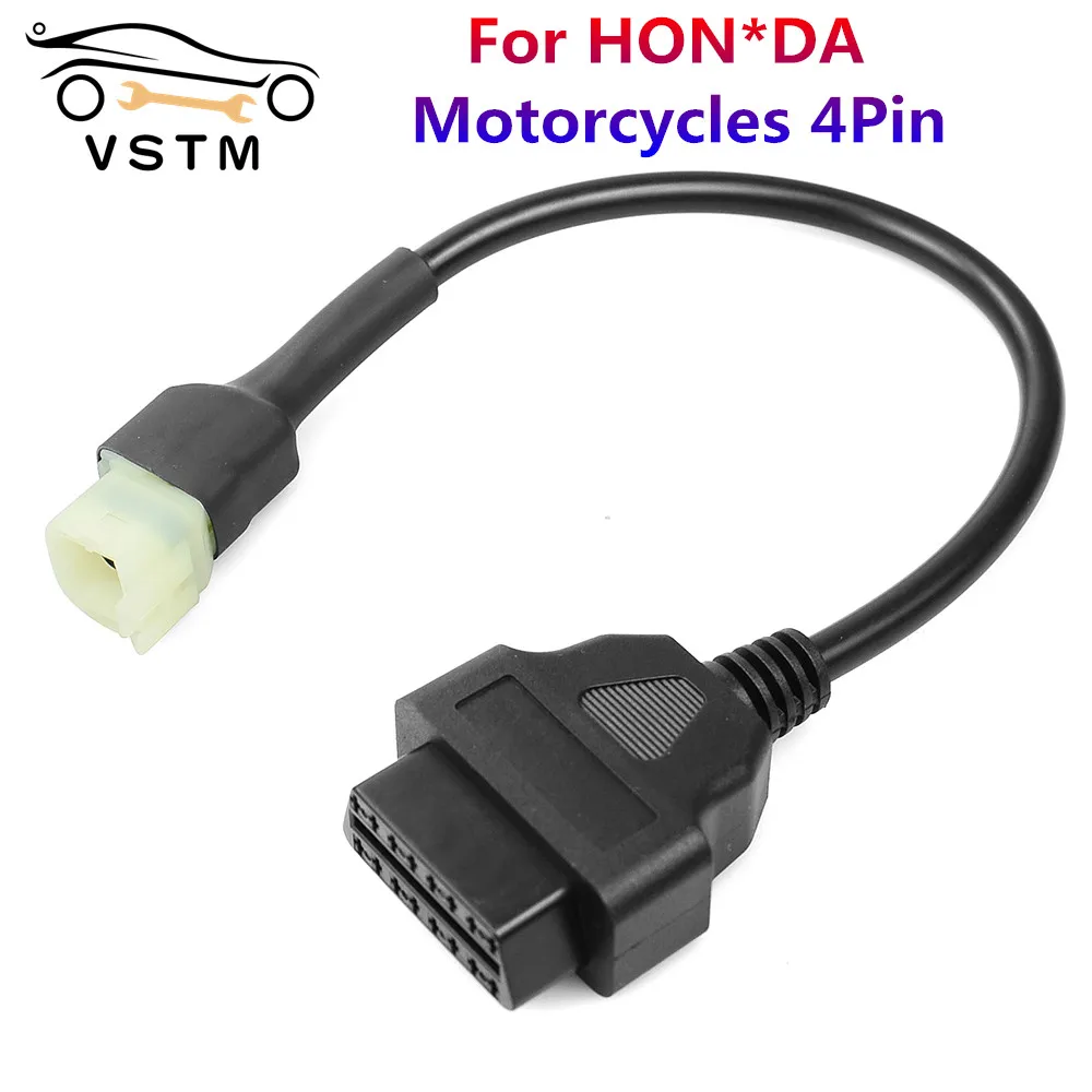2021 Новое поступление OBD 2 кабель для Hon * da 3pin OBD1 адаптер OBD2 OBDII 3-контактный на